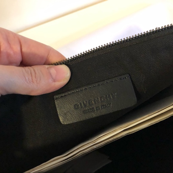 Givenchy Doberman Cotton Pouch/ Clutch 13” x 9.5” - Picture 5 of 8